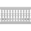 Ekena Millwork Fiberthane Avalon Balustrade Railing Kit, Style J (6 7/8" On-Center Spacing to Pass 4" Sphere Code) BALK37X072AVJ